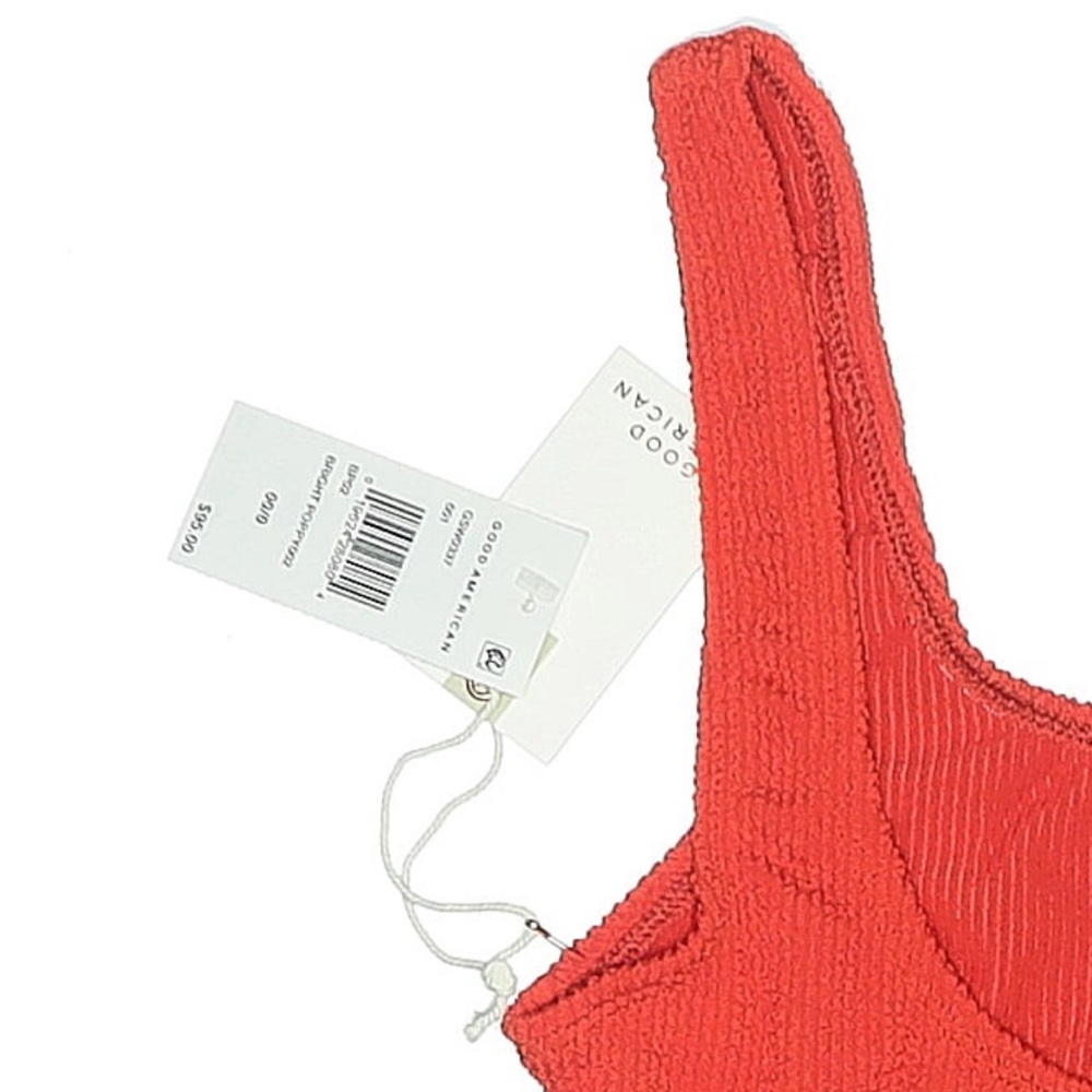 Good American Always Fits One Shoulder One Piece Swimsuit Poppy Red NWT Size XS - Picture 6 of 10
